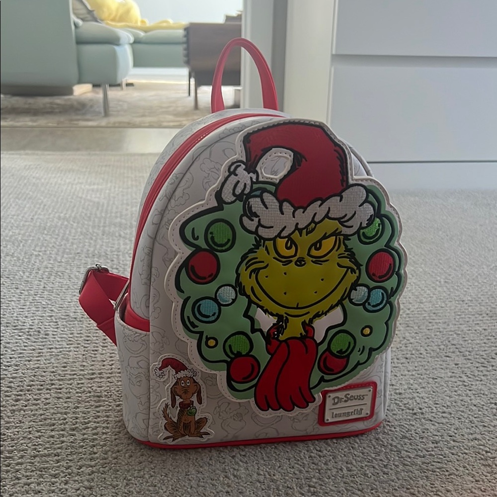 NEW Dr. Seuss Grinch loungefly christmas backpack
